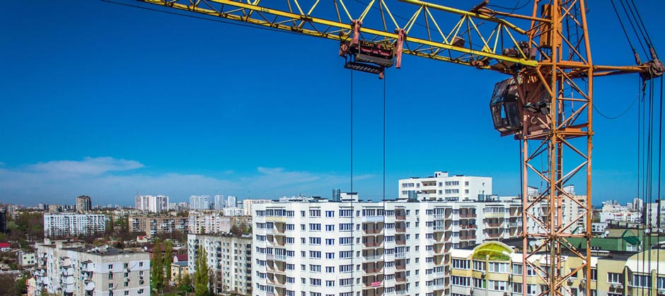 Новый жилой дом, вид с высоты ЖК Вернисаж - качественные квартиры по выгодным ценам